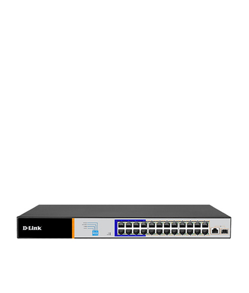 250M 24-Port Fast Ethernet PoE Switch with 1 Gigabit Combo Uplink ...